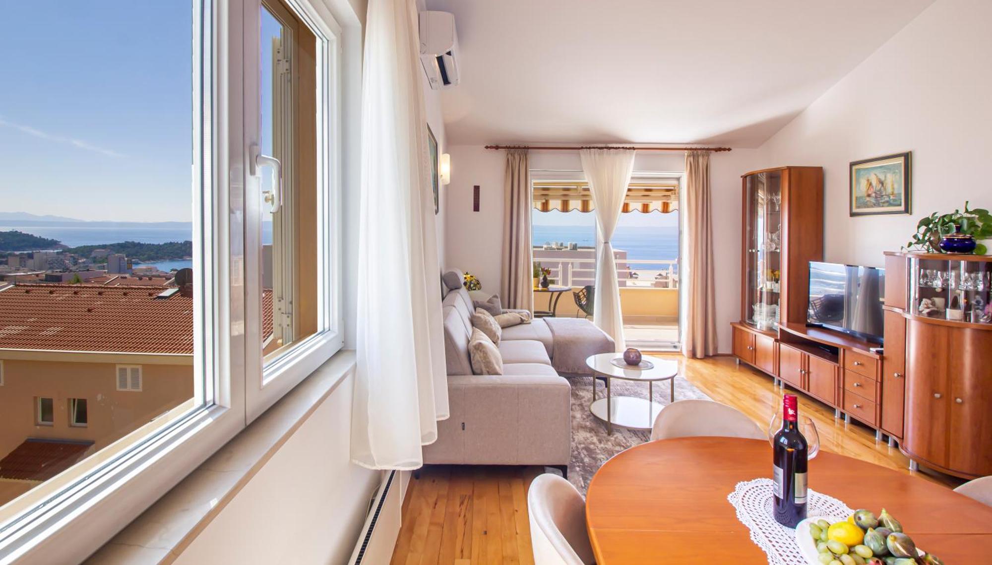Apartment Anita With Amazing Sea View Μακάρσκα Εξωτερικό φωτογραφία
